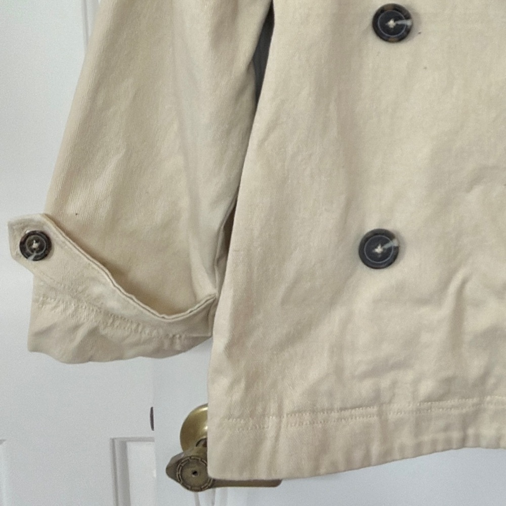 Free People Cream Pea Coat - Picture 6 of 6